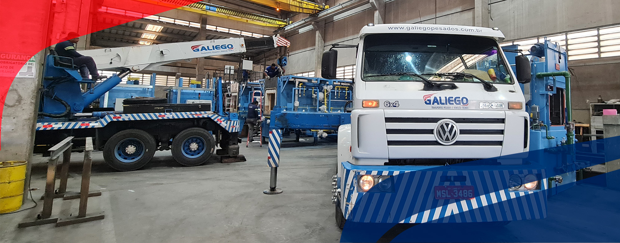 Remoção de máquinas industriais e hospitalares