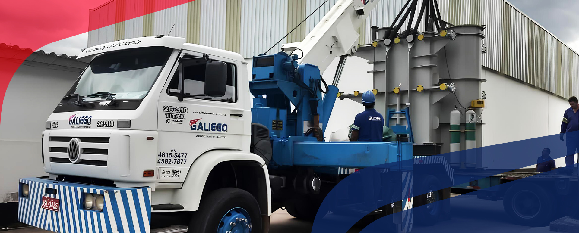 Serviços de içamentos de equipamentos